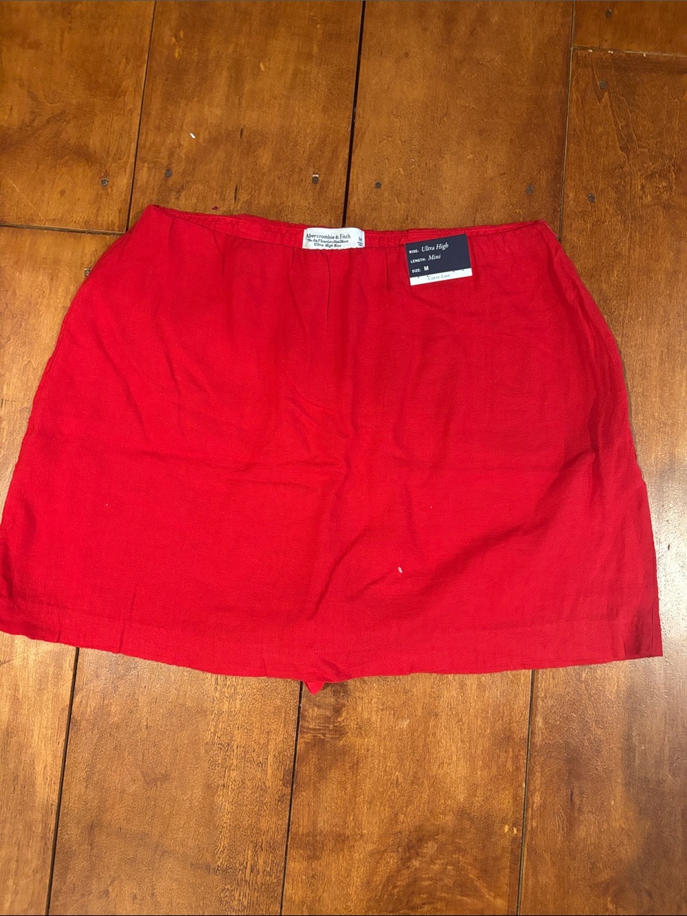 Abercrombie linen skort NWT